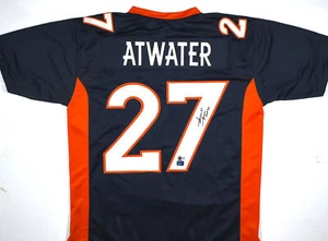 Steve Atwater Autographed Blue Pro Style Jersey w/HOF - Beckett W Hologram - Picture 1 of 3