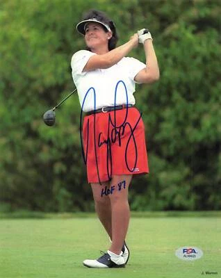 Foto autógrafa firmada por Nancy López 8x10 PSA/DNA AL90623 Foto 1 de 2