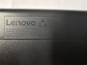 Lenovo Slim Black Wired Keyboard Model SK-8823 - Picture 1 of 3
