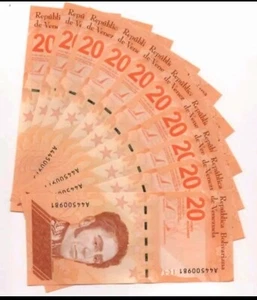 Venezuela 20 Digitales (20 Billion) 2021 – UNC Bundle x500 pcs + COA – NEW P‑117 - Picture 1 of 3