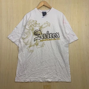 Vintage Avirex Shirt Adult Extra Large White Short Sleeve Men's Pullover Graphic - Picture 1 of 13