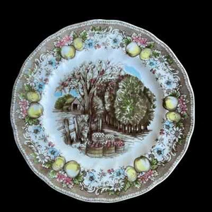 Johnson Brothers England Friendly Village luncheon Plates apples 8 1/2" new - Picture 1 of 2