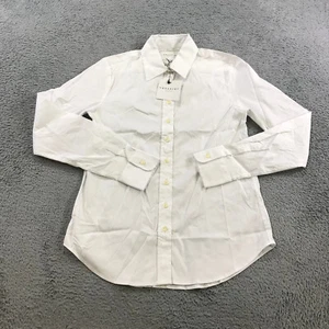 The Shirt by Rochelle Behrens Top Womens Extra Small Button Up White Dress Shirt - Picture 1 of 14
