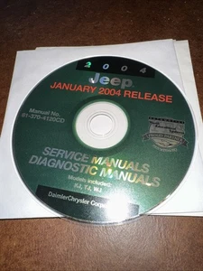 2004 DODGE SERVICE MANUALS DIAGNOSTIC MANUAL January RELEASE KJ TJ WJ - Picture 1 of 1