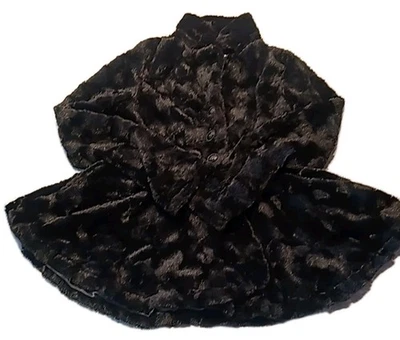 Abrigo de piel sintética autoestima para niñas talla XL/adolescente cuello ancho  Foto 1 de 4