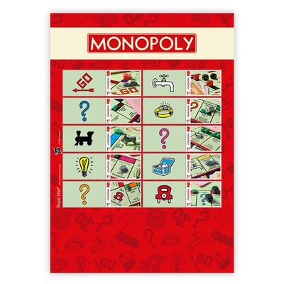Monopoly Stamps Collectors Sheet from Royal Mail - Image 1 of 4