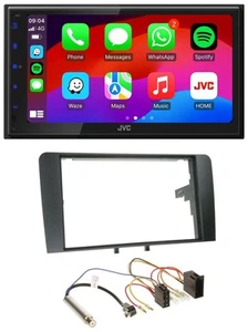 JVC Bluetooth 2DIN MP3 DAB USB Autoradio für Audi A3 8P 2003-2006 ISO - Bild 1 von 9