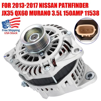 Genuine OE Alternator For 2013-2017 Nissan Murano Pathfinder INFINITI JX35 QX60 Foto 1 de 4