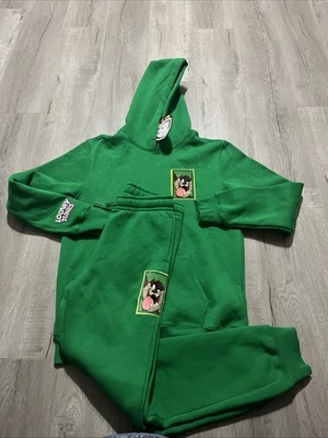 Looney Tunes Sudadera con Capucha y Pantalones de Sudadera Juveniles Talla L/XL Verde Taz  Foto 1 de 4