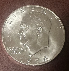 1974-S EISENHOWER PROOF SILVER DOLLAR KEY DATE ONLY SOLD DIRECT FROM MINT - Picture 1 of 2