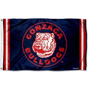 Gonzaga Bulldogs Vintage Retro Throwback Large Outdoor Flag - Picture 1 of 7