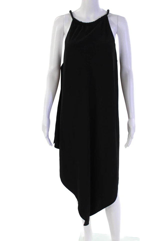 Vestido negro sin mangas drapeado cuello alto negro talla XXL de Rachel Rachel Roy para mujer Foto 1 de 4