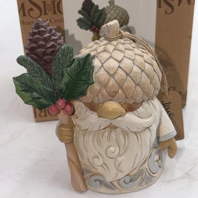 Estatuilla sombrero bellota gnomo bosque blanco Enesco Jim Shore Heartwood Creek NUEVA 4.6 Foto 1 de 4