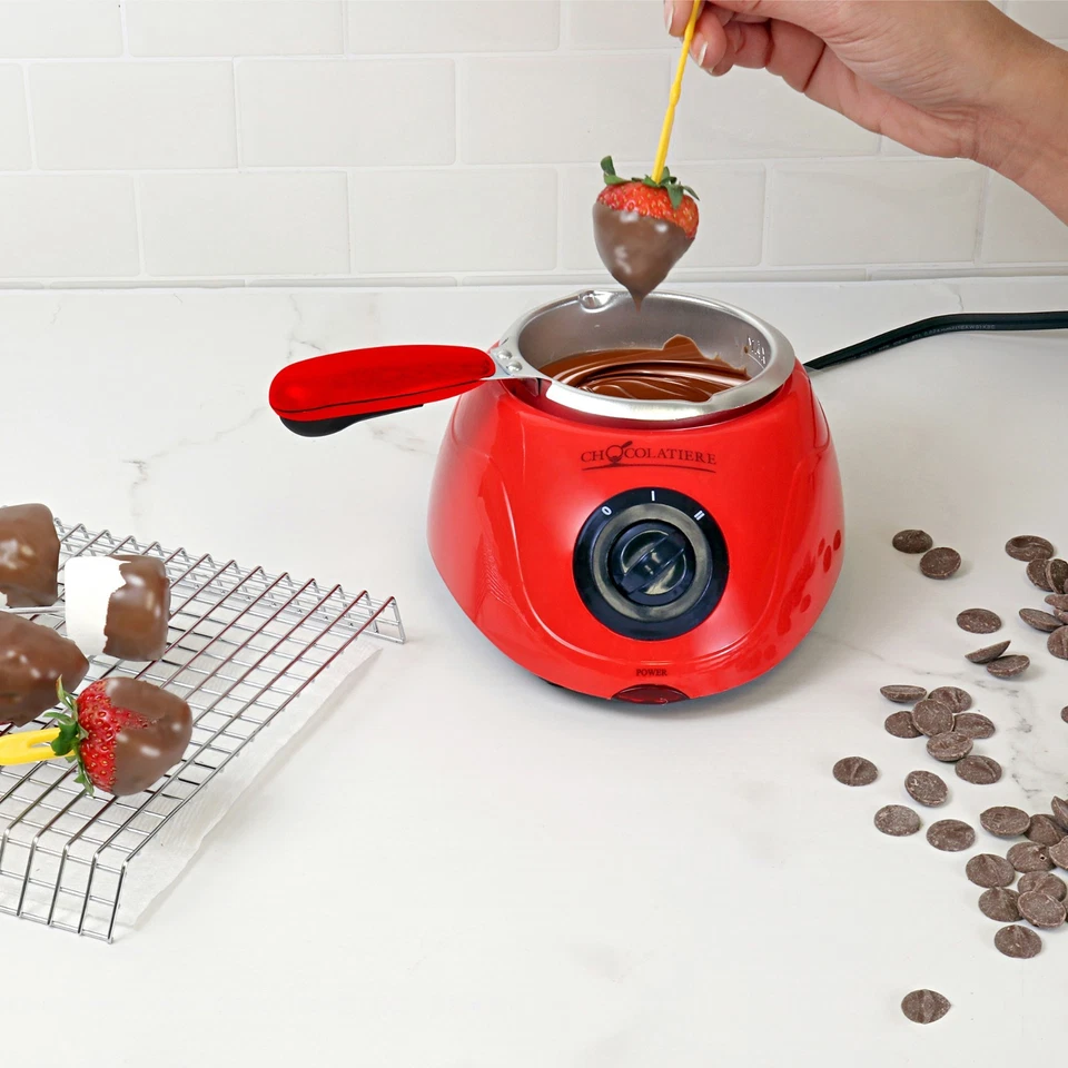 Total Chef Single Pot Chocolate Tempering Machine Chocolate Melting Pot, Red - image 1 of 4