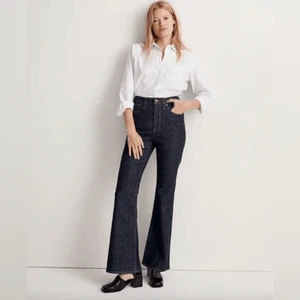 Madewell The Perfect Vintage Flare Jean in Wrenford Wash - Size 27T Tall - Picture 1 of 16