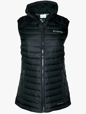 Chaleco aislante COLUMBIA para mujer blanco acolchado Omni Heat cremallera completa en negro, L Foto 1 de 2