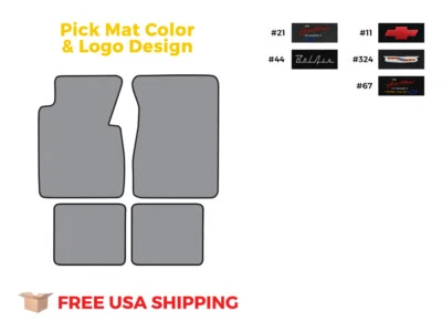 FITS 1957 Chevrolet Bel Air Floor Mat 4pc Loop - Image 1 of 4