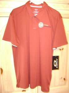 Camisa polo de golf divisional Oakley talla: XL/TG rojo hierro PGA sección L@@K!¡! - Imagen 1 de 6