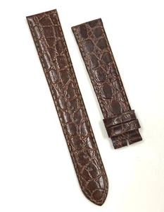 Genuine Tissot 18mm x 16mm Brown Alligator Leather Watch Band Strap - Picture 1 of 5