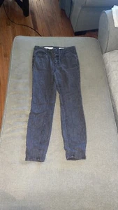 Pilcro and the Letterpress Jeans. Größe 28. High Rise Skinny. Schwarz Blumen - Bild 1 von 12