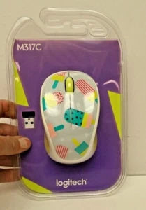 Logitech Wireless Mouse M317C- 80s Ice Cream - 10 Meter Range 12mth Battery NIP - Picture 1 of 8