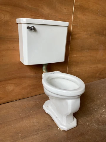 Antique Ceramic White Porcelain Douglas Leader Toilet Tank Vtg WE SHIP 266-22E Cover