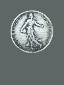 1919 France 2 Francs Silver Coin - VF (Very Fine) condition - Picture 1 of 2