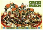 CIRCUS BUSCH EXOTISCHES MONSTRE TABLEAU 1903 ELEFANT PFERD Faksimile 140
