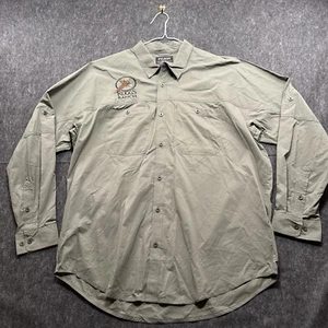 CC Filson Alagnak Shirt Men Sz XXL Olive Fishing Outdoor Camp Hunting Roll Tab50 - Picture 1 of 18