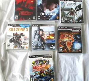 7 LOT PS3 Games KILL ZONE, BATTLEFIELD, MORTAL COMBAT, RIPTIDE++ - Picture 1 of 3