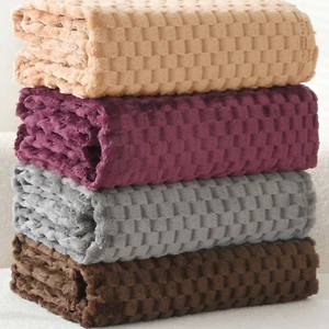 'Cubiko' Blanket Fleece Sofa Throw Bed Throw Throwover Bedspread Velvet Touch - Picture 1 of 51