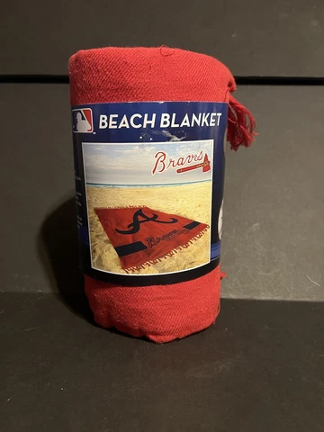 New MLB Atlanta Braves Beach Blanket 127 CM X 152 CM Cover