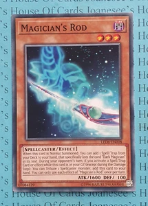 LED6-EN008 Magician's Rod Yu-Gi-Oh Card (Unl) New - Picture 1 of 3