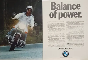 1972 2pg BMW 750 Original Motorcycle Print Ad - Picture 1 of 1