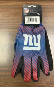 NEW YORK GIANTS STRIPED UTILITY GRIPPER DOTS GLOVES NEW WINCRAFT 👀 - Picture 1 of 1