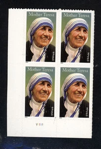 SCOTT 4475 2010, 44 CENT MOTHER TERESA ISSUE PB OF 4 MNH VF! - Picture 1 of 2