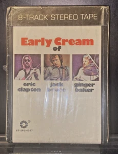 VTG EARLY CREAM ERIC CLAPTON 8 TRACK TAPE/CASSETTE CARTRIDGE NEW SEALED RARE - Picture 1 of 4