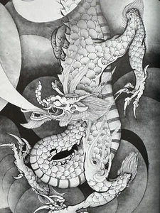 Malkommentar DRACHEN Buch RYU Tinte waschen Malerei Kunst Japan - Bild 1 von 11