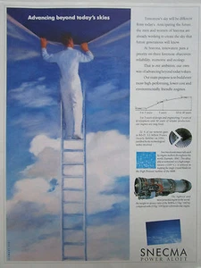 1991-1992 PUB SNECMA ENGINES MOTEURS AVIATION INNOVATION M88 ORIGINAL AD - Imagen 1 de 1