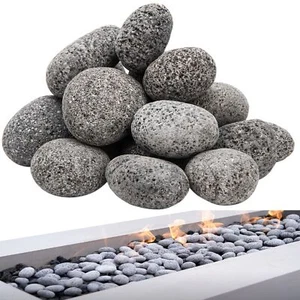 Natural Black Lava Rocks for Gas Fire Pit 2"-3" 10 Lbs for Fireplace - Picture 1 of 1