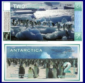 Antarctica $2, Adelie Penguins @ Paulet Island, Ice floe, LARGE 1996 - Picture 1 of 1
