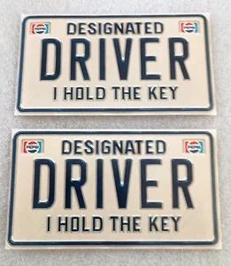 2 Vintage Pepsi Cola Soda Designated Driver I Hold The Key Aufkleber 1980er NOS Neu - Bild 1 von 3
