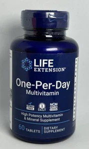 Life Extension One-Per-Day Tablets - 60 - High Potency Multivitamin & Mineral - Picture 1 of 3