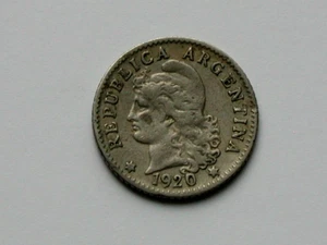 Argentina 1920 5 CENTAVOS Coin - Picture 1 of 2