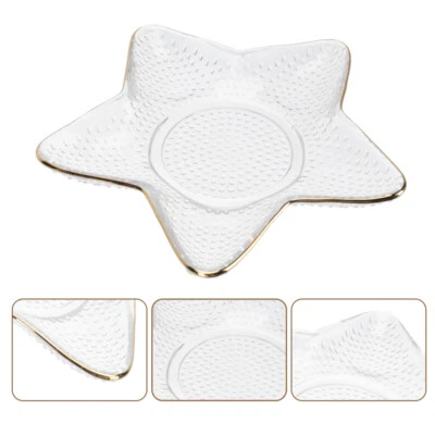  Obstteller Aus Kristallglas Reisen Salatschale Exquisite Lebensmittelplatte - Bild 1 von 4