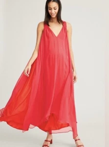 HATCH COLLECTION MATERNITY BEFORE DURING AFTER CANNES GOWN PINK - Picture 1 of 5