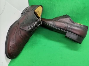 Dolce & Gabbana Mens Oxfords Lace Up Wingtip Shoes Size 7 EU/ 8 US Brown Leather - Picture 1 of 12