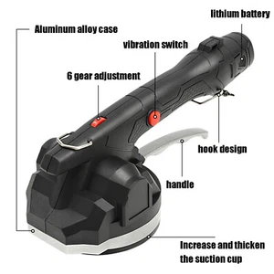 Vibrador automático de azulejos ventosa máquina de colocación de pisos herramienta de nivelación de mano - Imagen 1 de 24