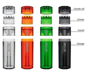 HIGH ROLLER Grind Roll & Pack, Dry Herb Grinder, 4 Colours AU Stock Free Au Post - Picture 1 of 6