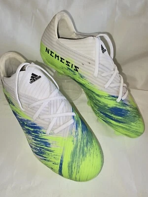 Botines de fútbol para hombre Adidas Nemeziz 19.2 FG (EG7220) blancos/negros/verdes talla 7 Foto 1 de 4